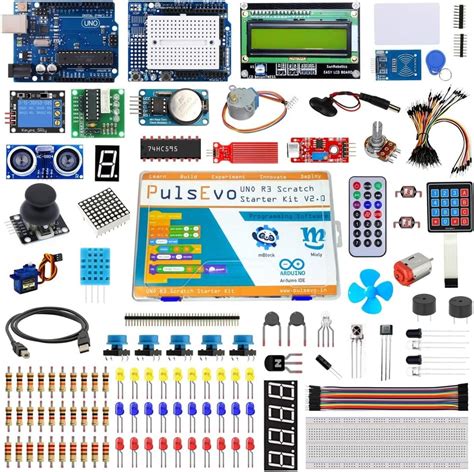 PulsEvo UNO R3 Scratch (Graphical Programming) Starter Kit V2 Mixly M ...