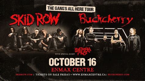 The Gangs All Here Tour with Skid Row & Buckcherry and Special Guest ...