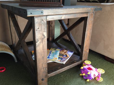 Image result for Rustic X End Table