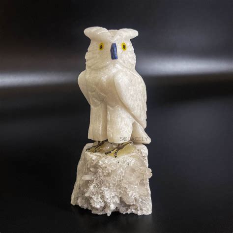 Crystal Owls With Crystal Base For Inner Wisdom and Spiritual Clarity ...