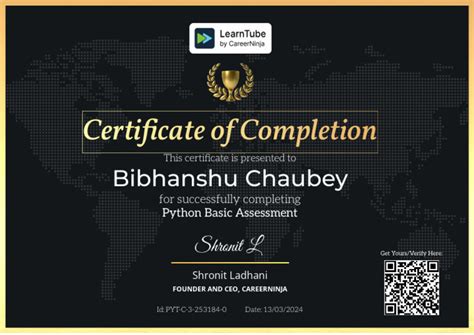 Image result for Python Certificate Example in Udemy