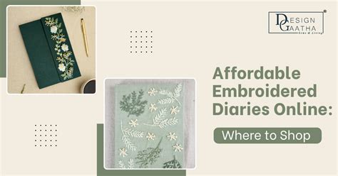 Affordable Embroidered Diaries Online | Design Gaatha | DesignGaatha