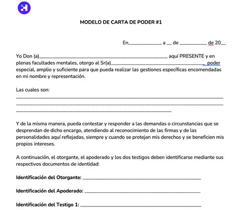 Carta Poder Ejemplos De Adjetivos