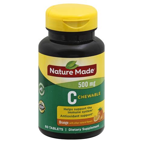 Nature Made Vitamin C Chewable Tablets 500Mg at Lucy Sutcliffe blog