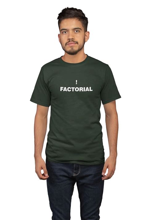 Buy JIGYASA SHOPPING MALL Factorial (Green T)- Clothes for Mathematics ...
