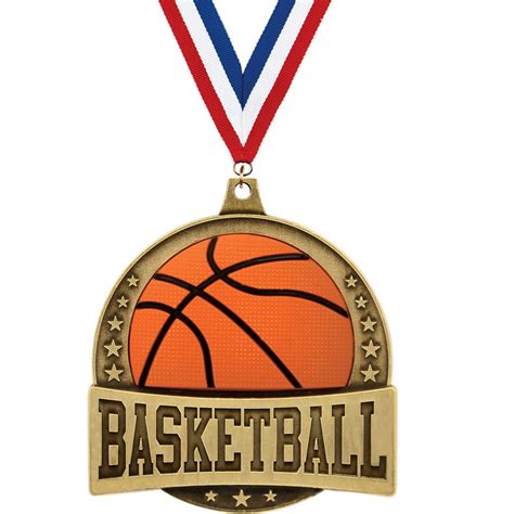 Crown Awards Basketball Medals - 2.25" Gold FX Basketball Medal with ...