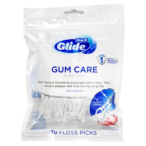Oral-B, Glide, Gum Care, Floss Picks, 30 Floss Picks - Walmart.com