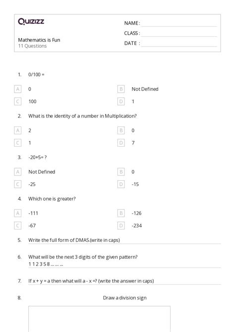 50+ Division with Multi-Digit Numbers worksheets for Kindergarten on ...