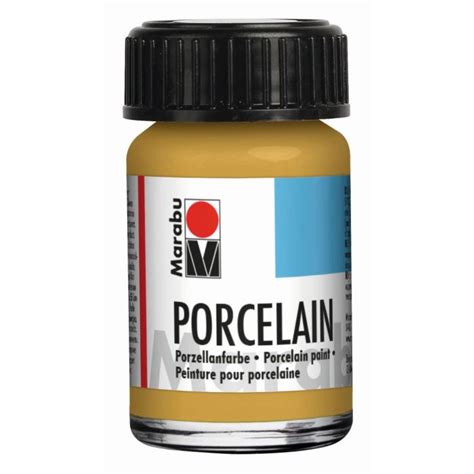 Marabu Porcelain Paint - 15 ML - Metallic Gold | Art Lounge