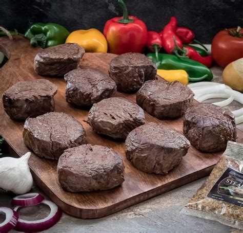 Buy Butcher's Choice Gift Box 10 6 oz. Filet Mignons - Set of 10 Wet ...