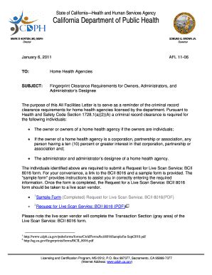 CDPH Letterhead - California Department Of Public Health - State Of ...