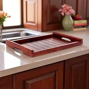Creation India Craft Sheesham Wood Serving Trays for Dining Table Tray ...