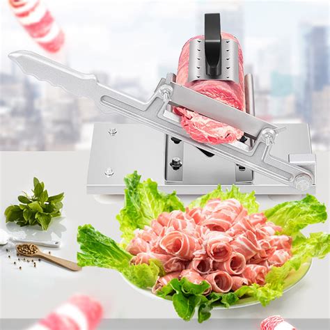 Manual Frozen Meat Slicer Stainless Steel Bacon Be... - Vicedeal