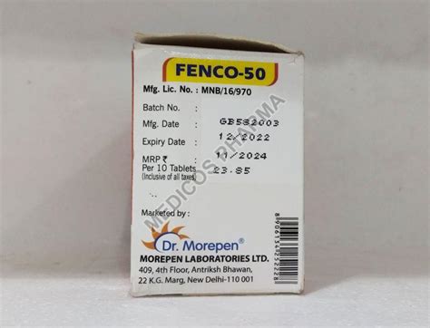 Fenco 50mg Tablets Exporter,Fenco 50mg Tablets Supplier from Mumbai India