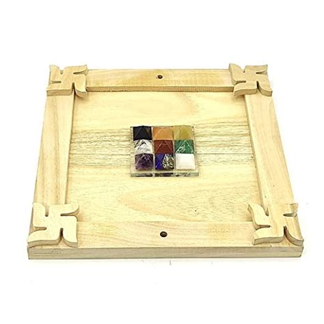 Brahma Pyramid Single Grid with sriparni Wooden Plate- Vastu Correction ...