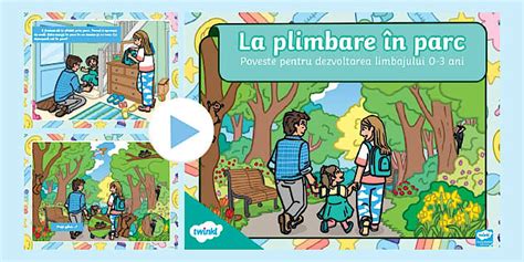 În parc – Poveste pentru dezvoltarea limbajului 0-3 ani