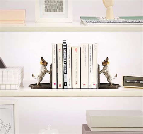 Buy Decorative Bookends - Cast Iron Dogs Sculptural Bookend Pair ...