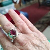 Buy A Very Old Rare Mens Sabza Ring Sterling Silver 925 Green Turquoise ...