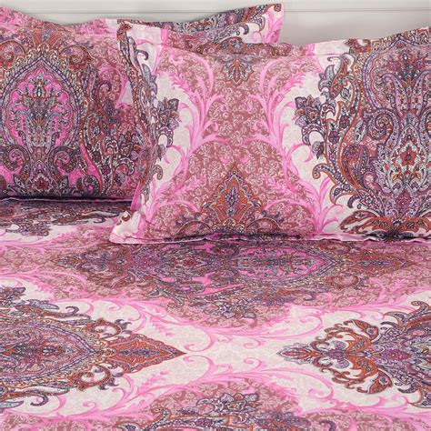 Buy SWAYAM Motifs Print 3-Pc. King Size Bedsheet Set - 270 x 270 cm ...