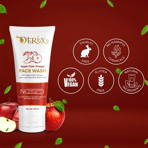 Buy OTRIX APPLE CIDER VINEGAR FACE WASH Online & Get Upto 60% OFF at ...