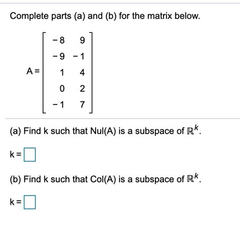 Image result for Span Matrix Example