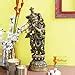 Buy Two Moustaches Brass Murli Krishna Statue, Standard, Yellow, Pack ...