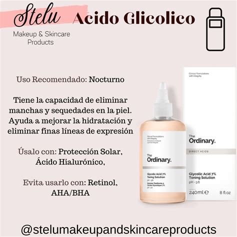 The Ordinary Ácido Glicolico | Productos para el acné, Rutinas de belleza, Tips de belleza naturales