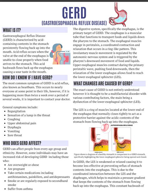 GERD (gastroesophageal reflux disease) - Regurgitation Sensation of a lump in the throat ...