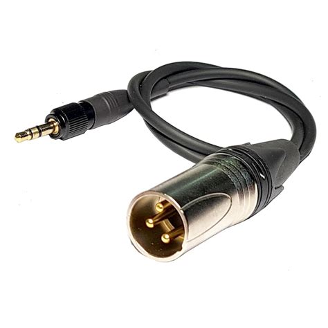3.5mm TRS Locking Connector XLR Male Golden 3Pin cables for Sennheiser ...