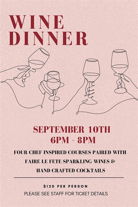 Faire Le Fete Sparkling 4 Courses Dinner, Poor Calvin's, Atlanta, 10 ...