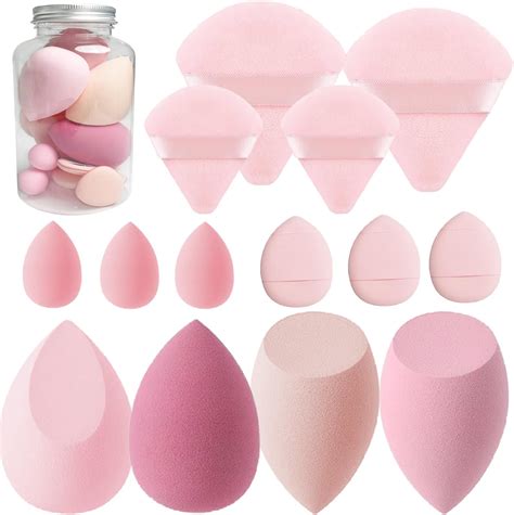 Amazon.com : Makeup Sponge Set Blender Sponges 14 Pcs for Liquid Cream ...