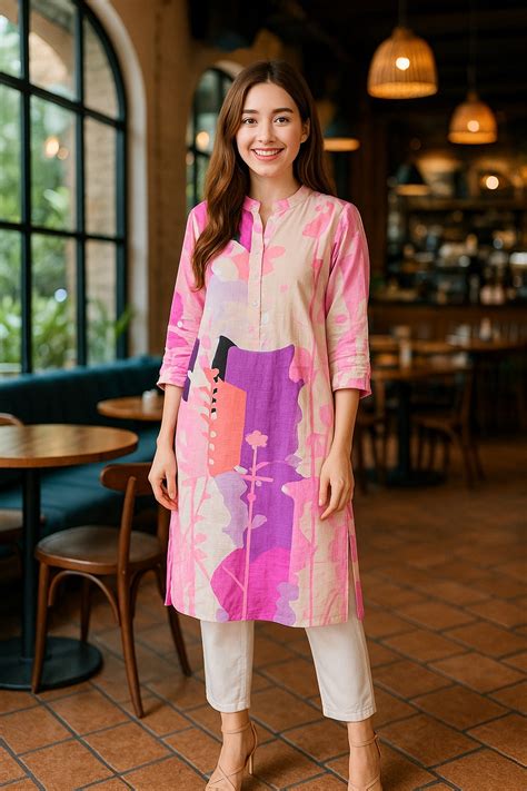 Buy PINK KANAS TUNIC Online - Chique