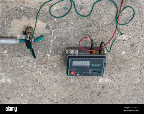 Electrical equipment (Earth tester) for measure insulation resistance between electrical part ...