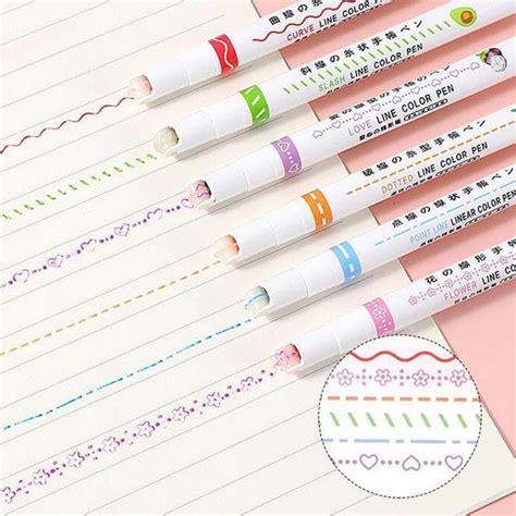 Linear Color Pens (Pack of 6) – Happycarts