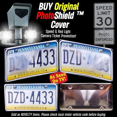 Red Light and Toll Camera Blocker License Plate Cover - Etsy
