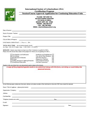 Image result for Isa CEU Form