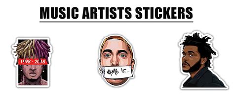 Music Artists Stickers – Show Your Love for Your Favorite Icons ...