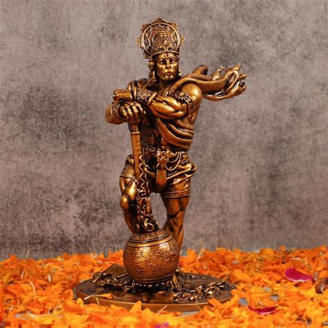 Buy Vikarafty Resin Lord Bahubali Hanuman Idol Statue Bajrang Bali ...