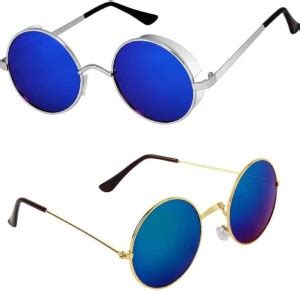 Buy sunwear Round Sunglasses Black For Men & Women Online @ Best Prices ...
