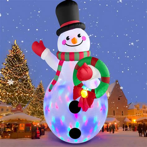 Amazon.com: Danxilu 20 FT Tall Christmas Inflatables Snowman Built-in ...
