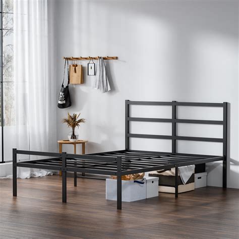 iRerts Full Bed Frame, Industrial Metal Full Platform Bed Frame, Full ...