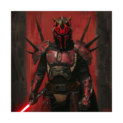 Darth Maul Mandalorian, Star Wars, Poster, Sci Fi, Sith, Lightsaber ...