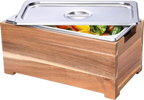 Amazon.com : HULISEN Kitchen Compost Bin Countertop, Wooden Compost ...