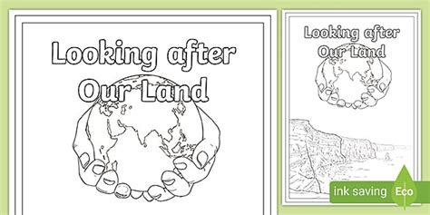 Looking after Our Land Year 4 Integrated Unit Title Colouring Page