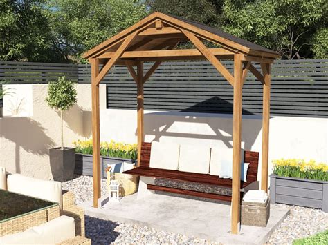 Buy Wooden Gazebo Utopia Gable W2m x D1.2m - Heavy Duty Garden Shelter ...
