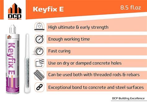 Buy DCP Keyfix E Concrete Epoxy Anchor System - Two-Part Concrete ...