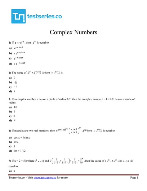 Image result for Complex Numbers JEE Advanced Questions