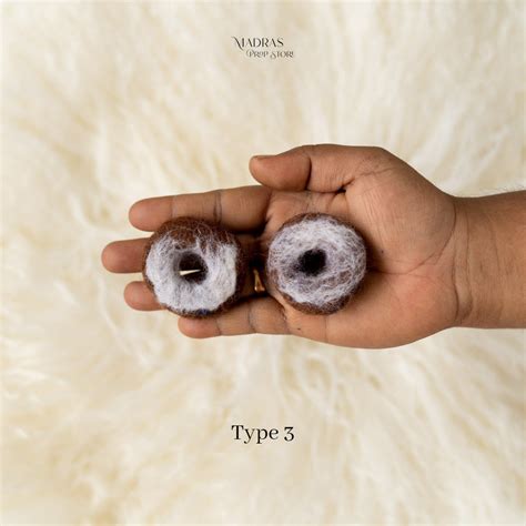 Felted Donuts Set Of 2 | Madras Prop Store