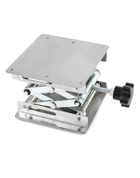 QWORKÂ® 4x4 Lab Jack Stand Stainless Steel Router India | Ubuy