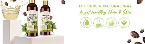 100% Pure Cold Pressed Castor Oil for Hair, Face, Body & Nails – atulya